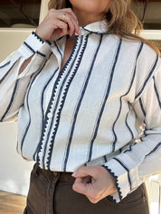 The Striped Button-Down in Blue
