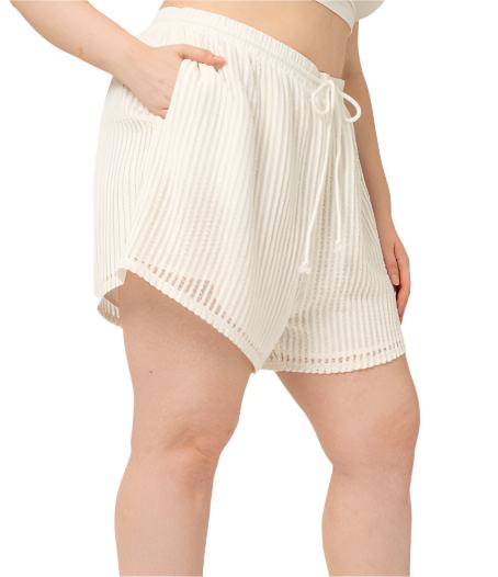 Plus Size Crochet Shorts