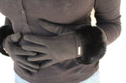 The Faux Fur Cuff Gloves