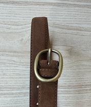 Brown Suede Belt