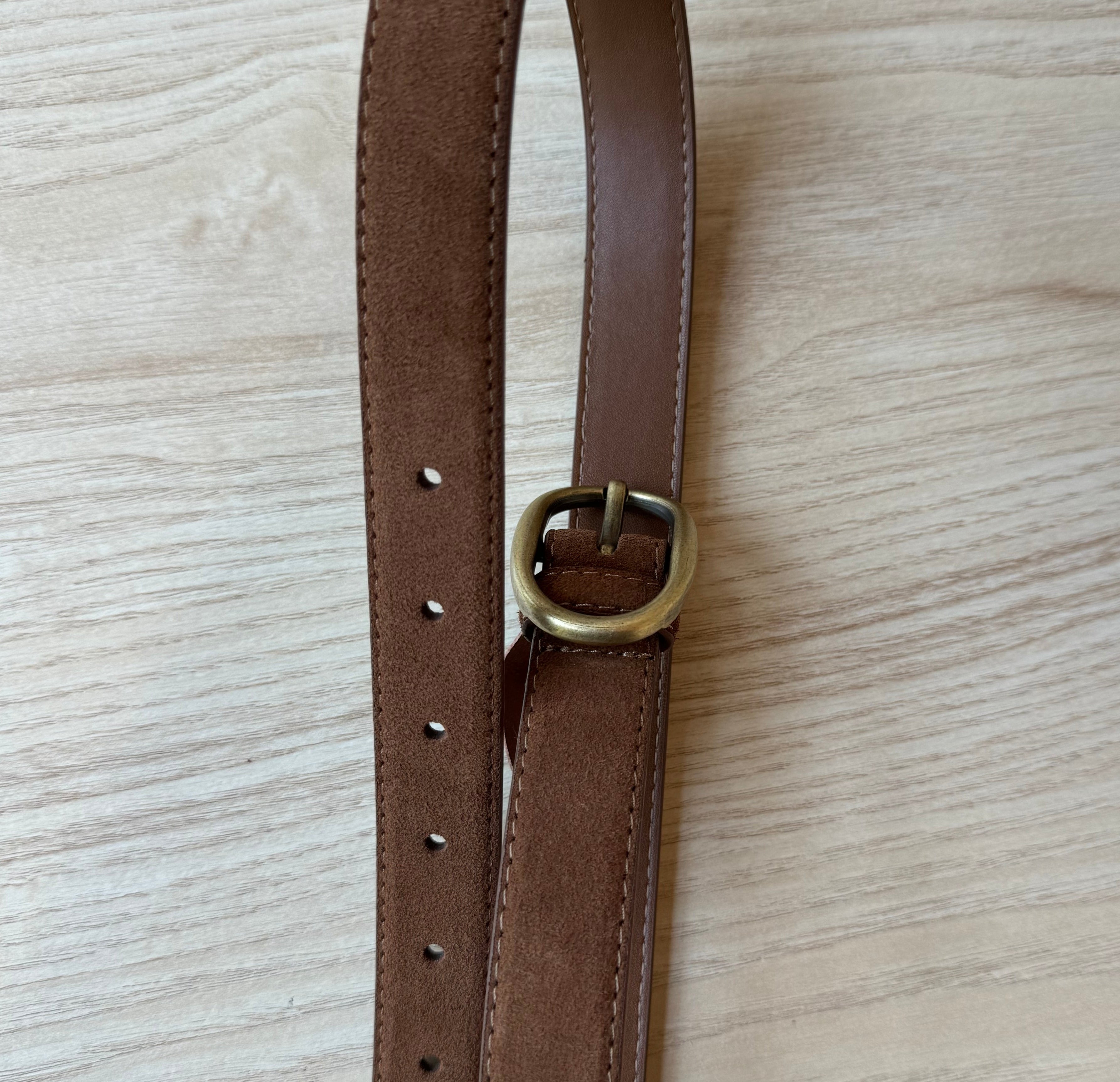 Brown Suede Belt