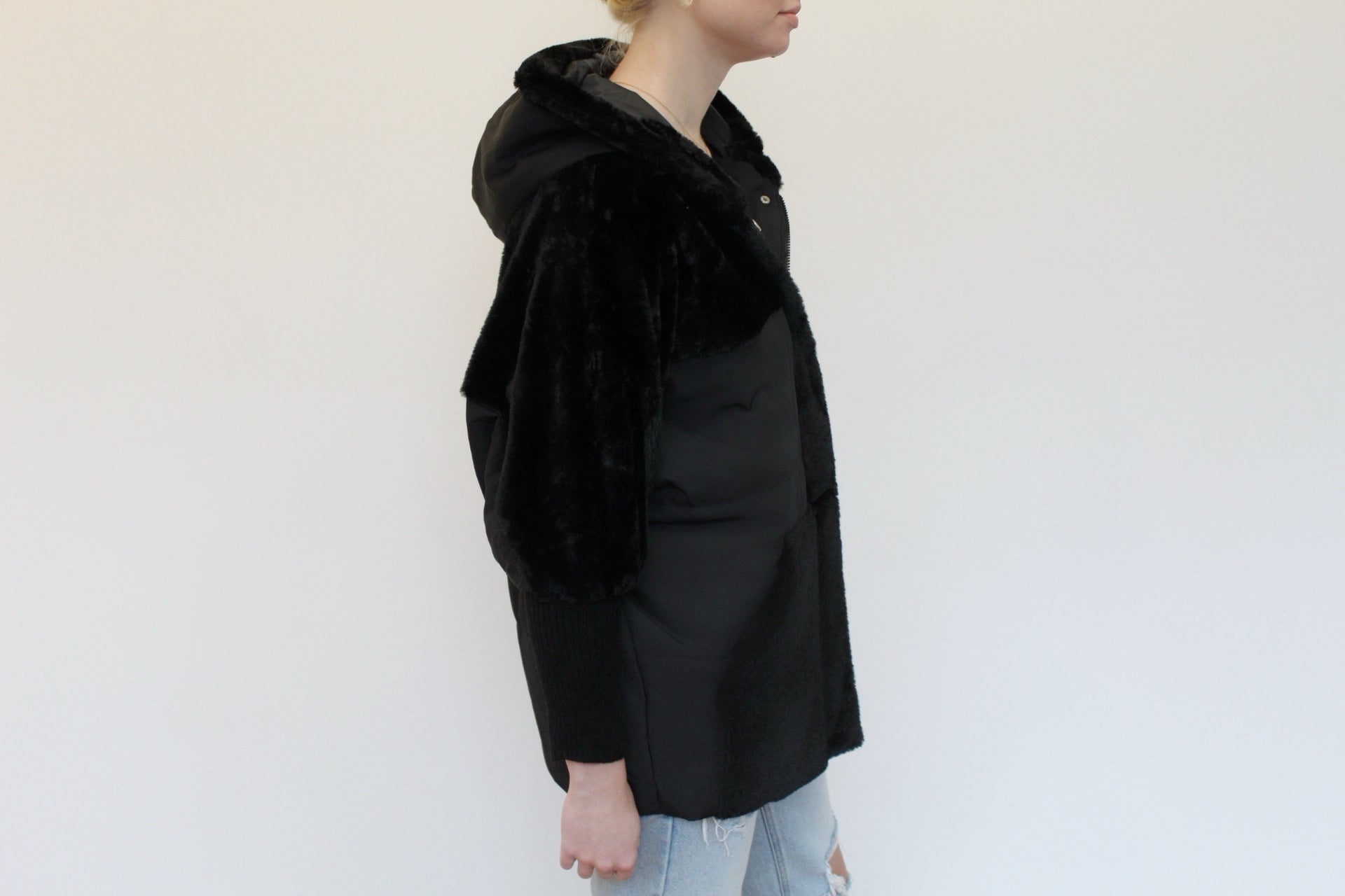 Loose Patchwork Down Cotton Coat