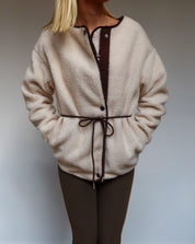 Loose-Fit Teddy Jacket