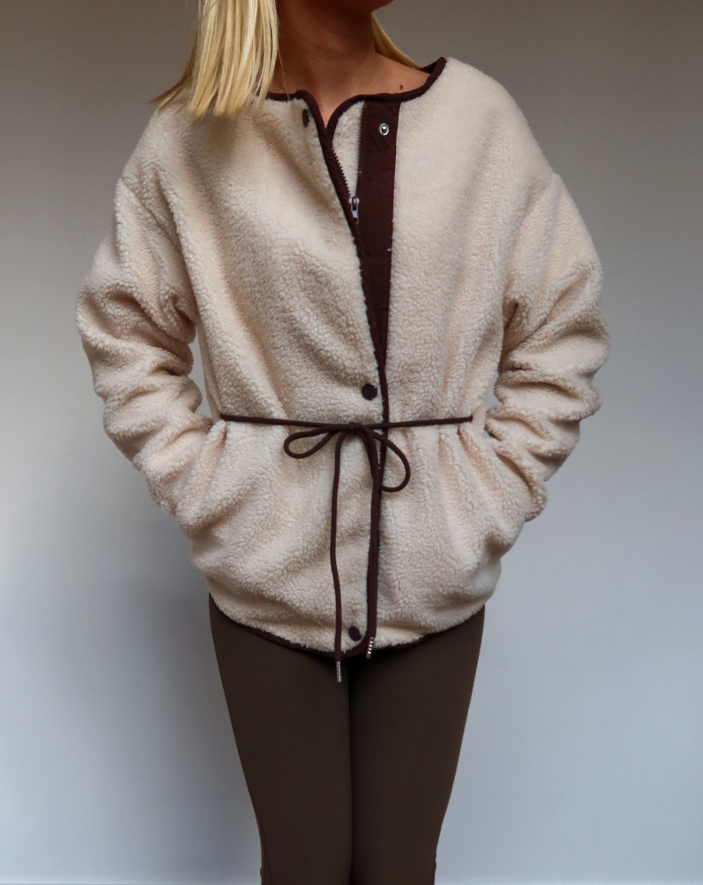 Loose-Fit Teddy Jacket