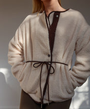 Loose-Fit Teddy Jacket