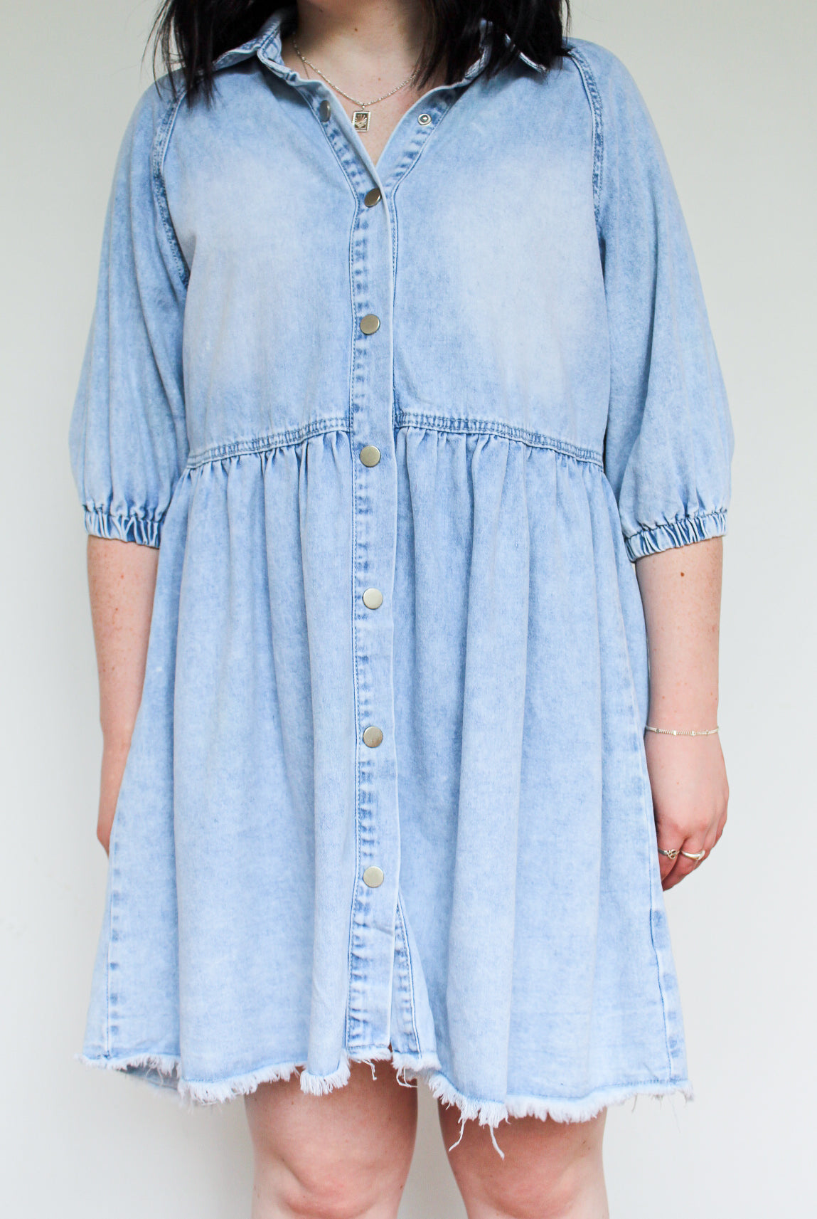 Washed Denim Dress