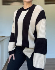 block Stripe Sweater