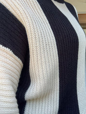 block Stripe Sweater