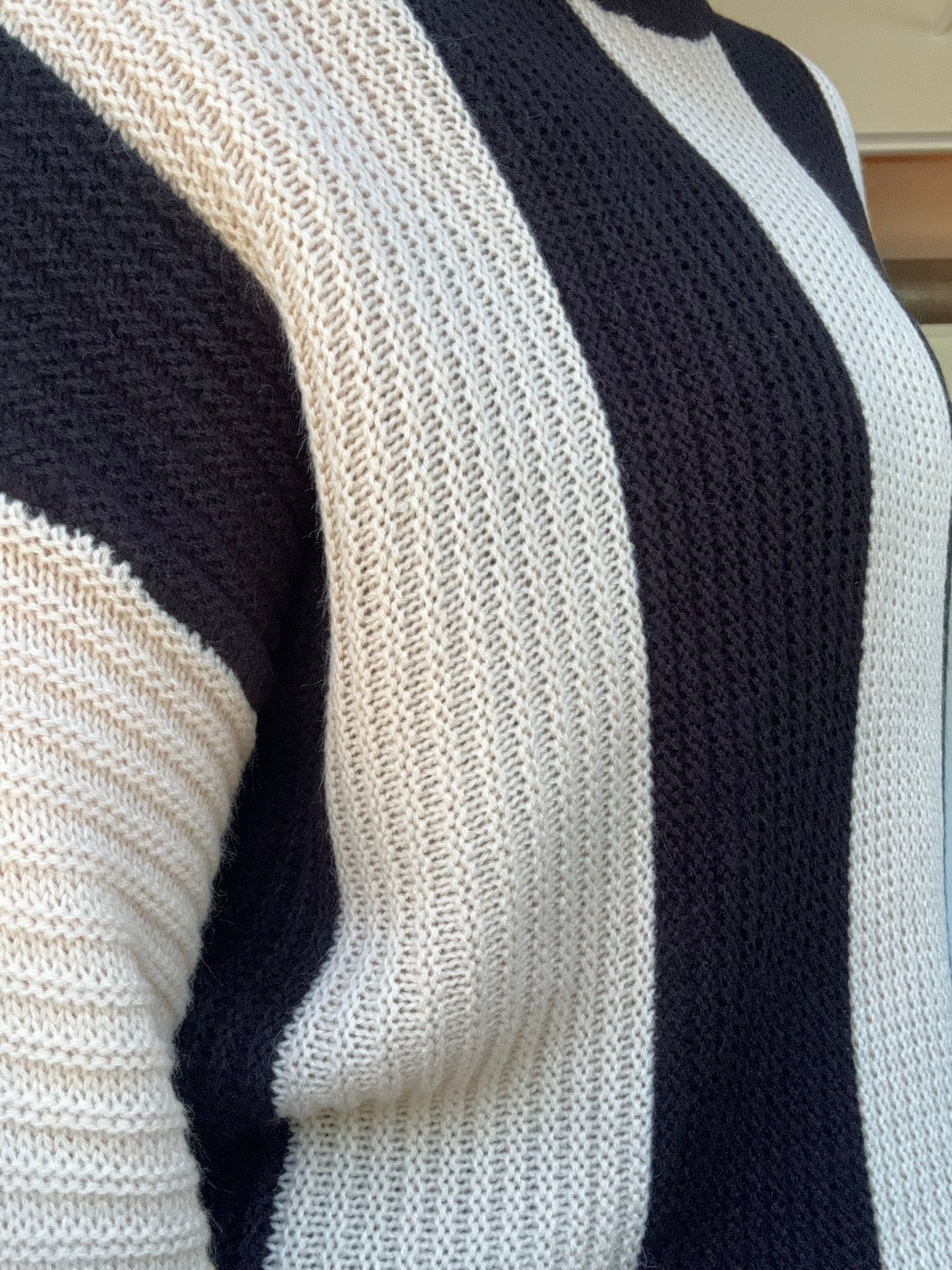 block Stripe Sweater