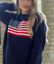 Flag Pattern Knit Sweater