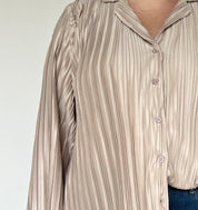Champagne Pleated Blouse