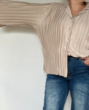 Champagne Pleated Blouse