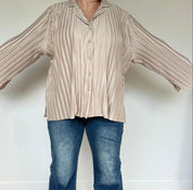 Champagne Pleated Blouse