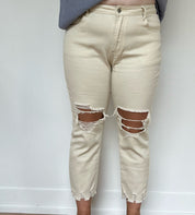 Plus Size Casual High Rise Flared Jeans