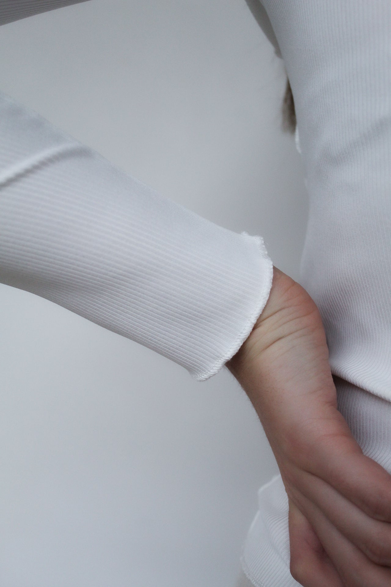 Top-Stitching Crew Neck Long Sleeve