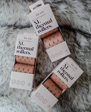 Recycled Plastic XL Thermal Rollers 4pc Set - Terracotta