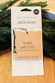 Warm and Cozy Hanging Air Freshener - Fall Decor