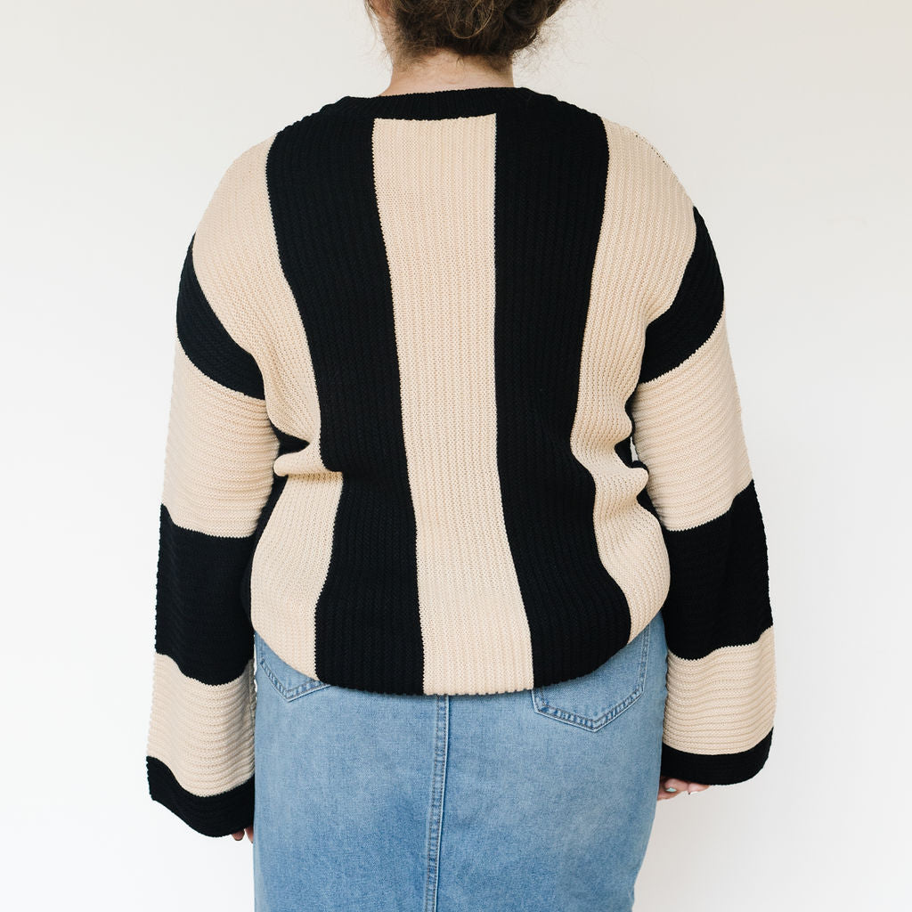 block Stripe Sweater