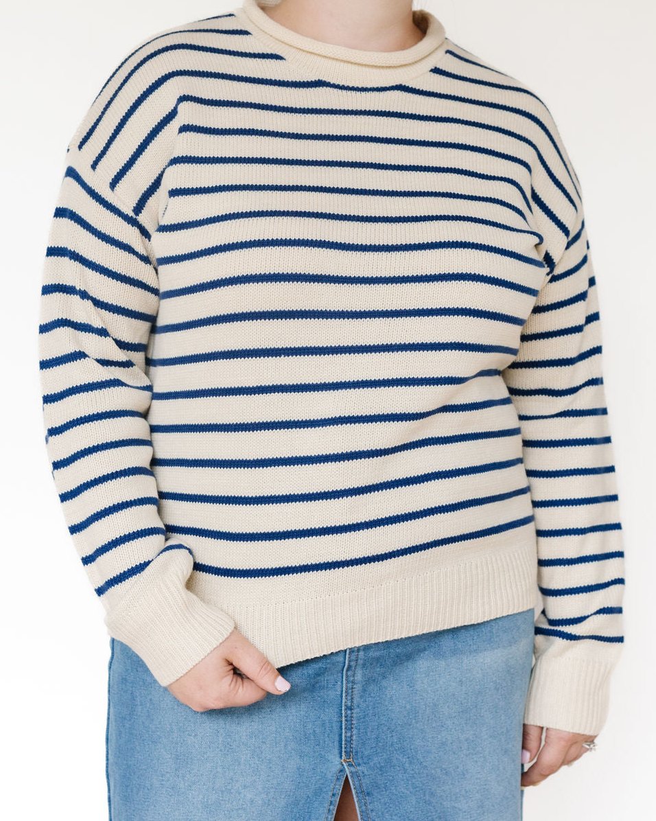 Striped Crew Neck Sweater