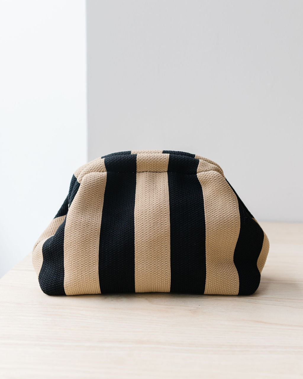 Colorblock Striped Clutch