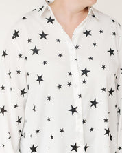 Star Print Blouse