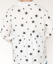 Star Print Blouse