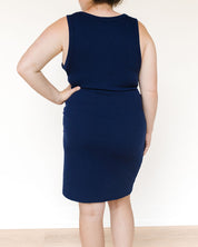 Plus Size Sleeveless Wrap Dress