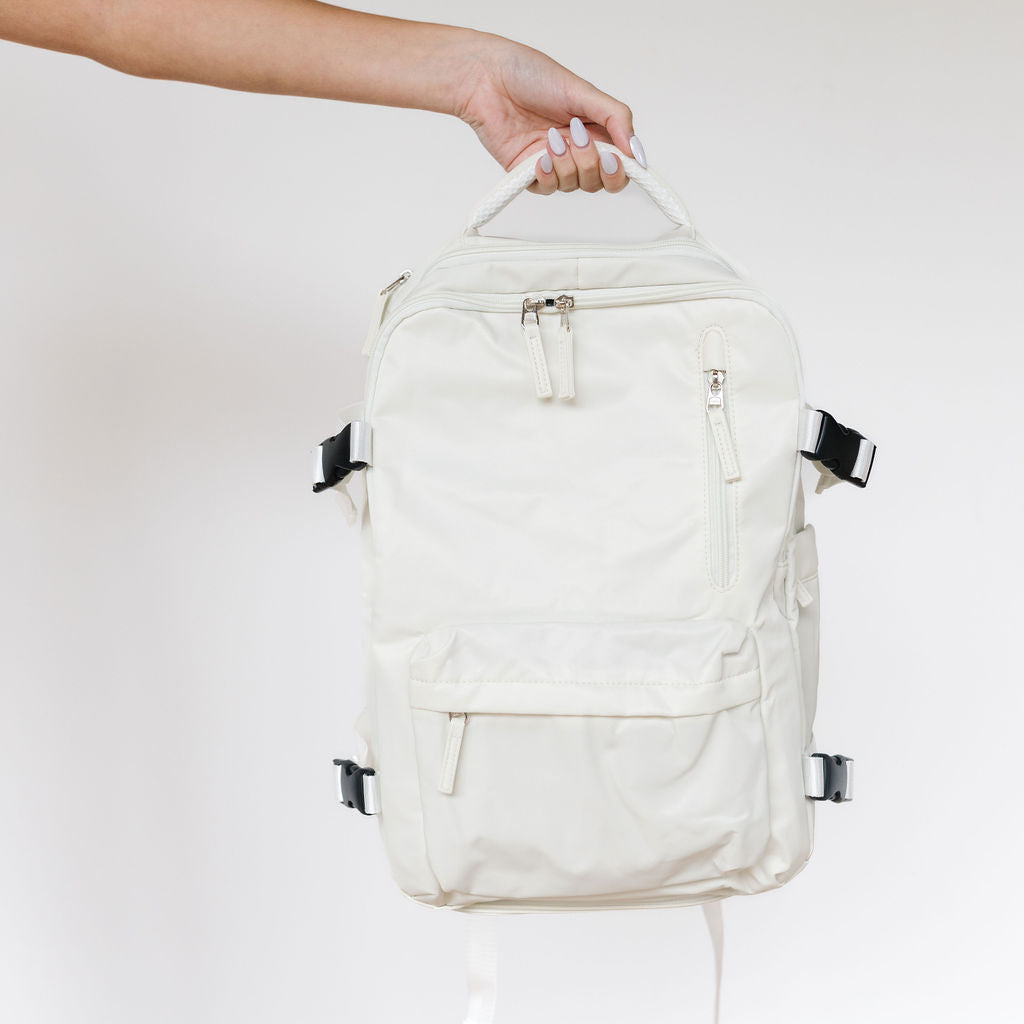 Large White Backpack