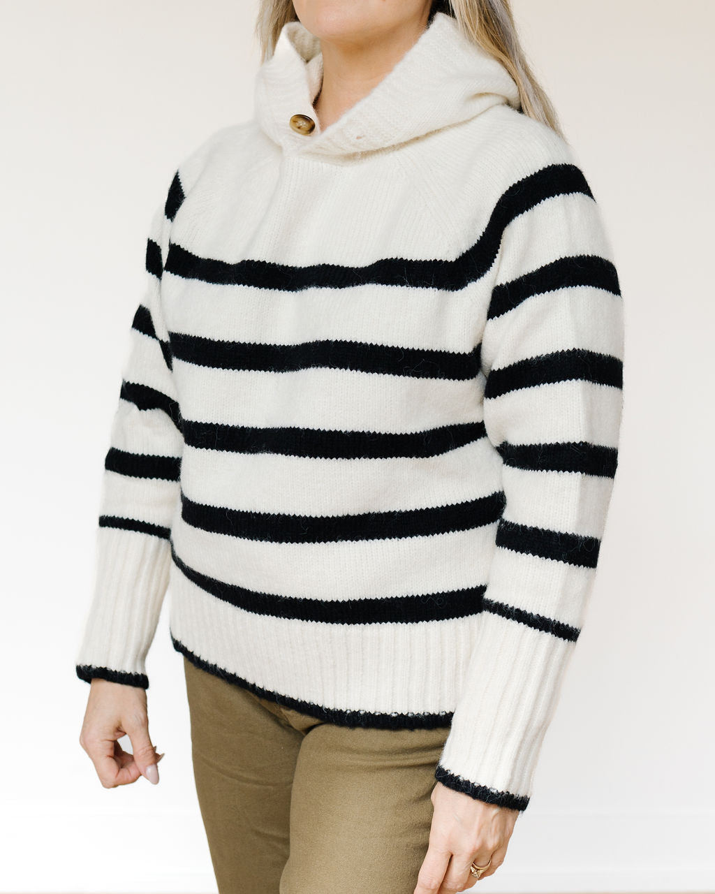 Striped Sweater Hoodie