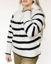 Striped Sweater Hoodie