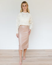 Star Pattern Crew Neck Sweater