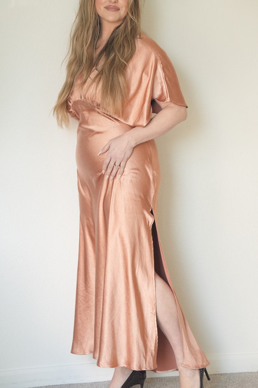 Flowing Satin Dress