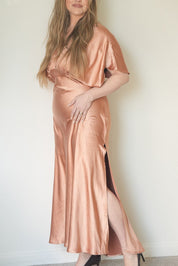 Flowing Satin Dress