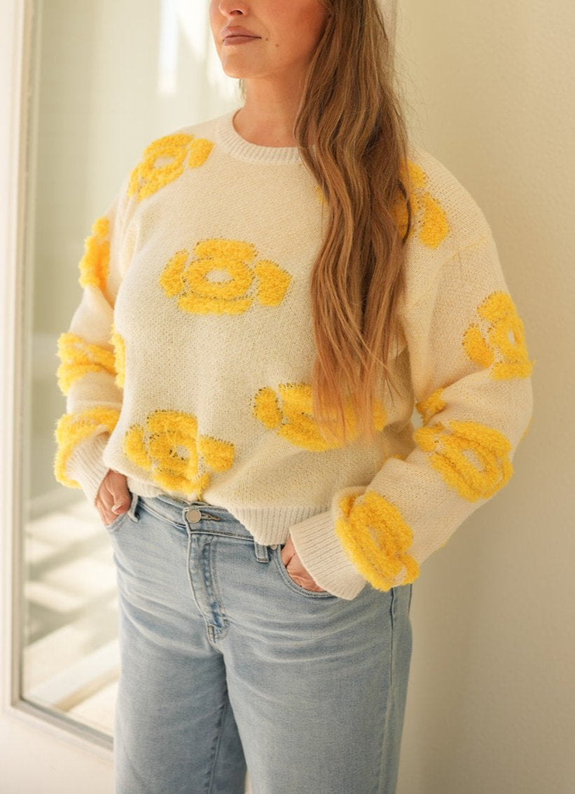 Elegant Floral Sweater