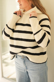 Striped Sweater Hoodie