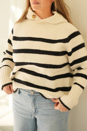 Striped Sweater Hoodie