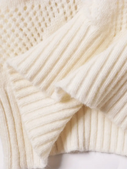 Star Pattern Crew Neck Sweater