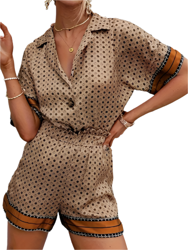 Boho Print Two Piece Set