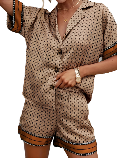 Boho Print Two Piece Set