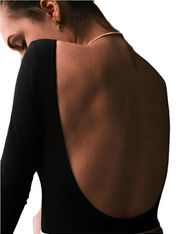 Solid Backless Bodysuit