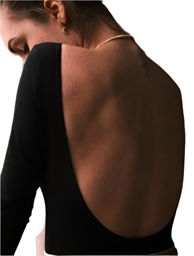 Solid Backless Bodysuit