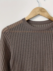 Ribbed Crewneck Sweater