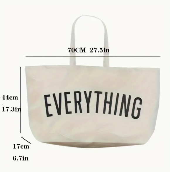 Extra Large Canvas Tote Bag