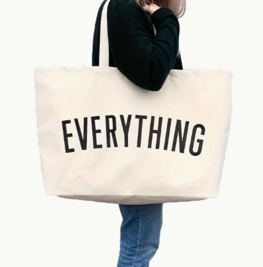 Extra Large Canvas Tote Bag