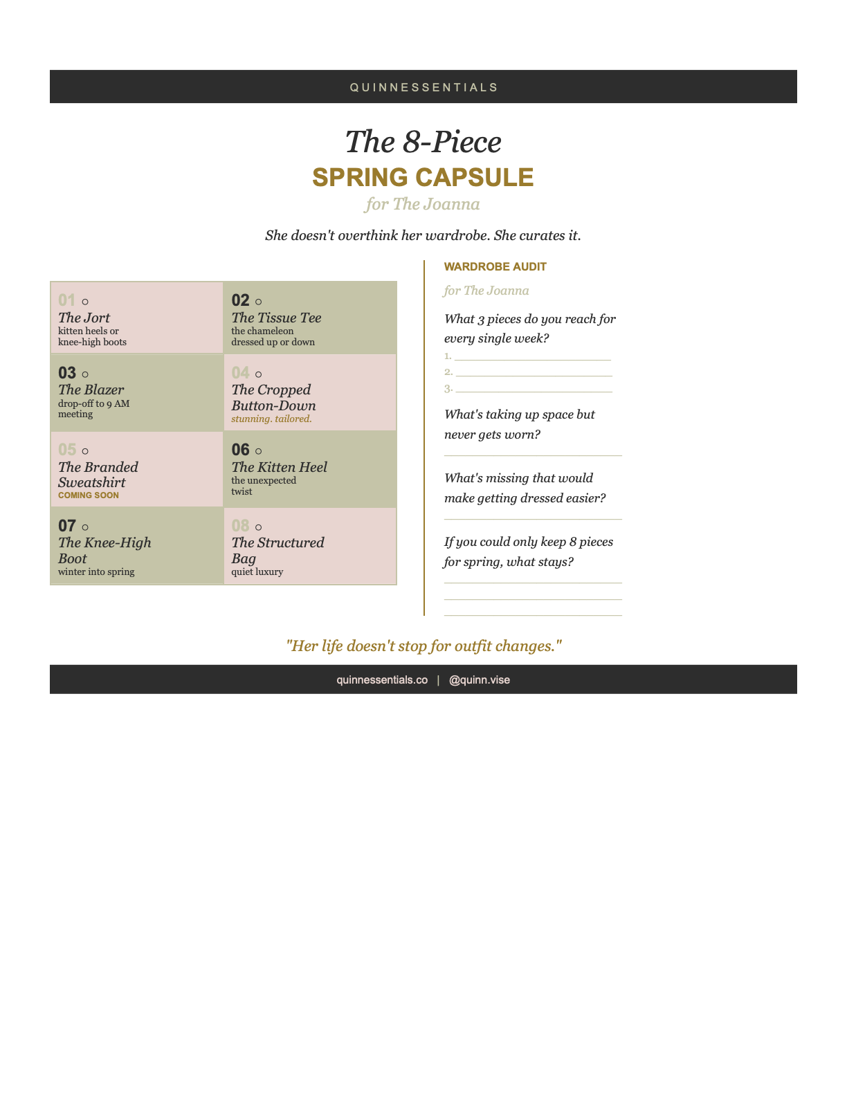 Printables: The 8-Piece Spring Capsule