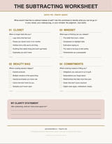 Printables: Subtracting Worksheet