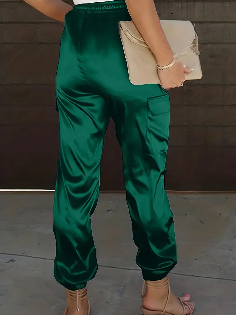 Plus Size Satin High Rise