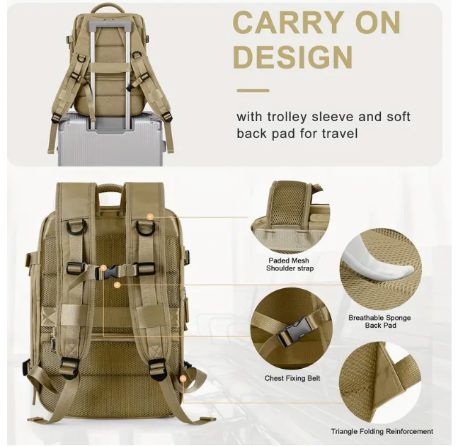 Large Khaki Backpack