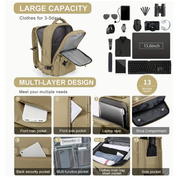 Large Khaki Backpack