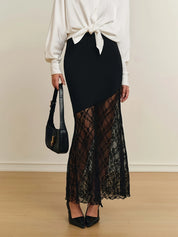 Lace Midi Skirt